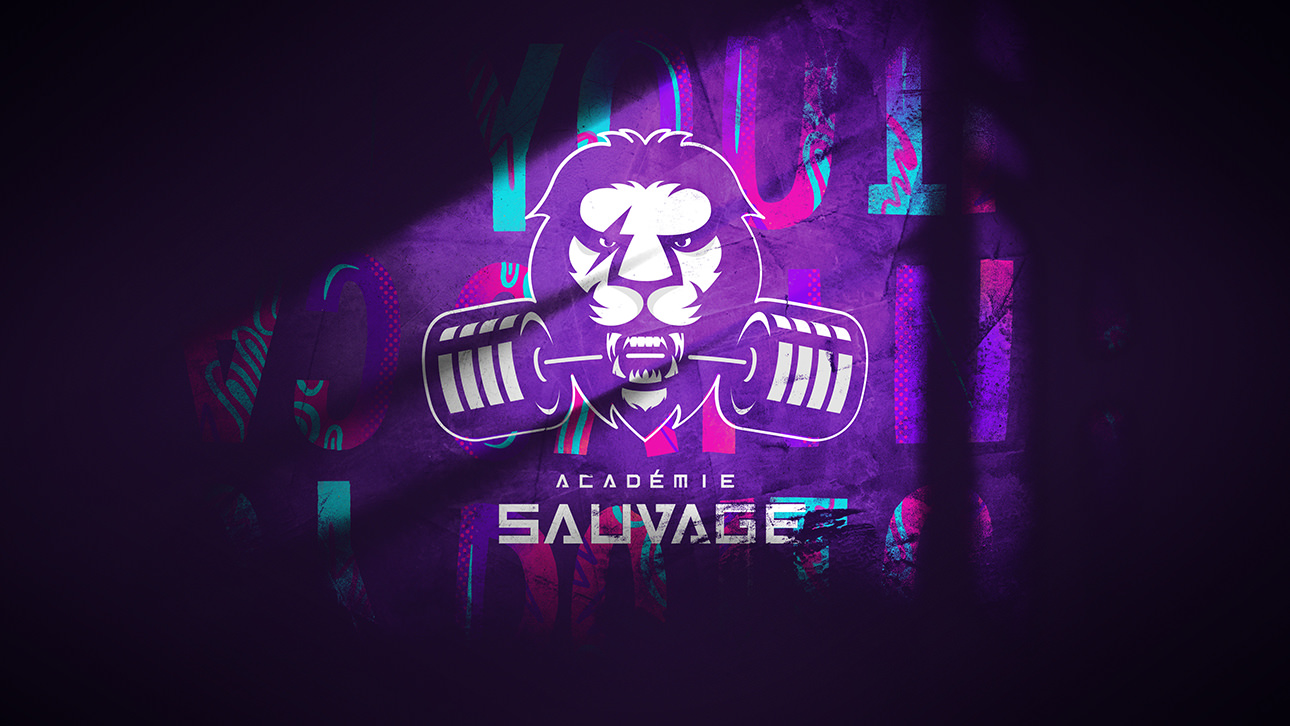 Identité visuelle pour Académie Sauvage, salle de CrossFit