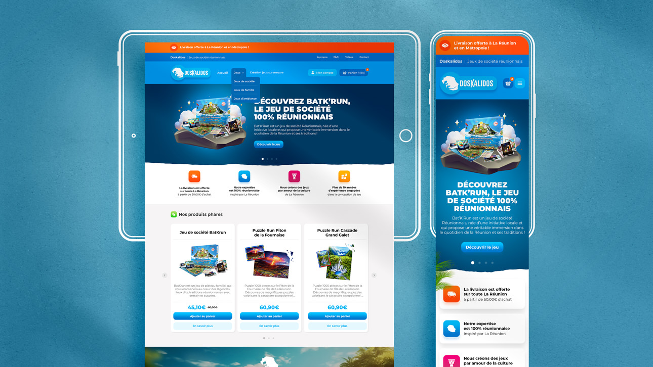 Design d'interface web pour Doskalidos