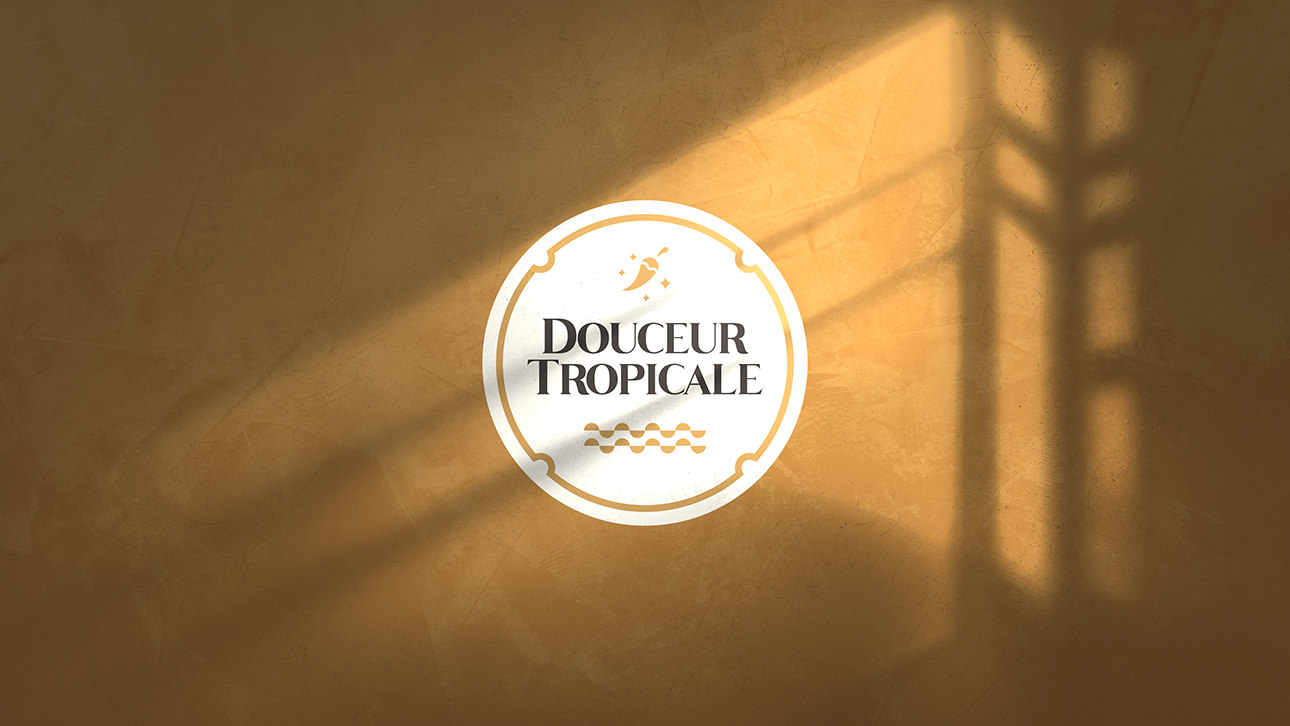 Logo et charte graphique de Douceur tropicale, prêt-à-porter