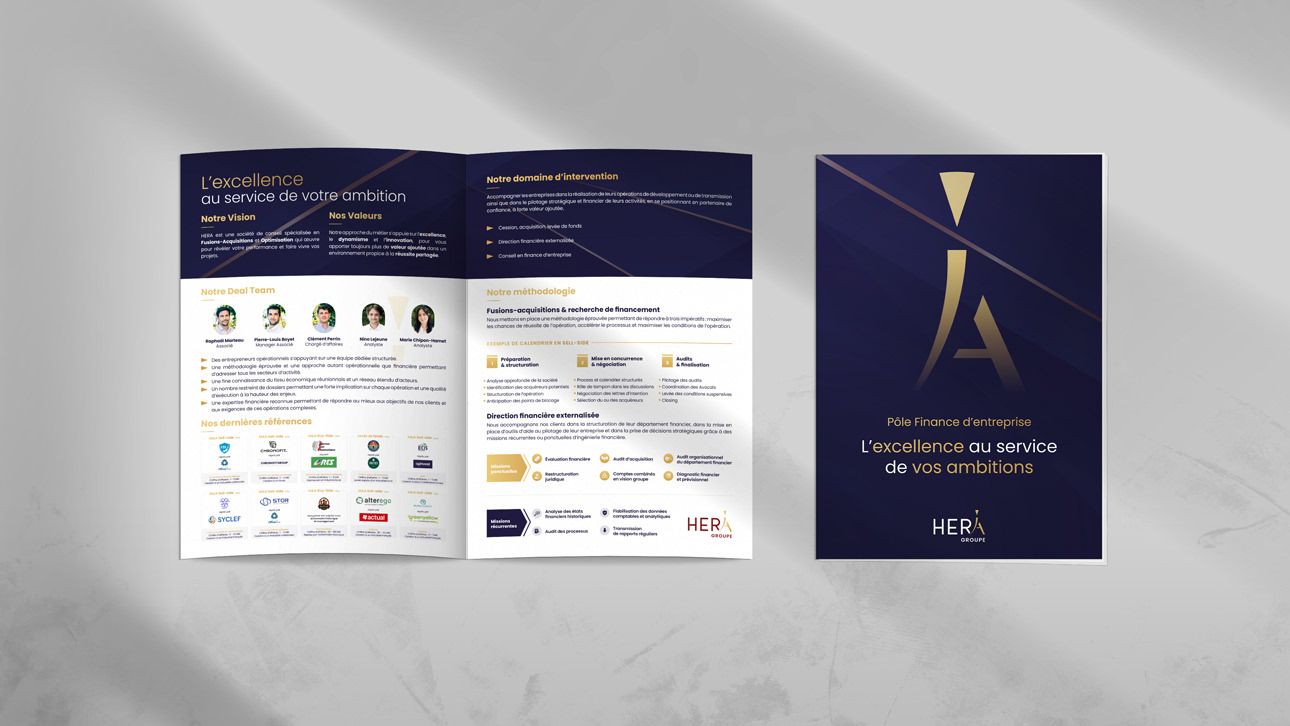 Plaquette commerciale pour Hera Groupe