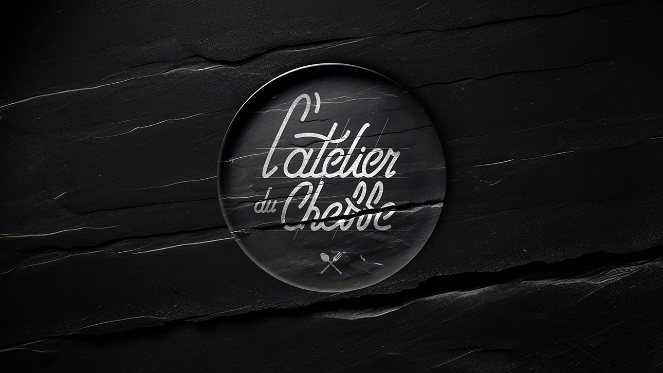 Logotype d'une émission télévisée : l'atelier du Cheffe