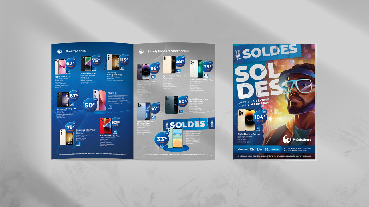 Catalogue de produits pour Phenix Store