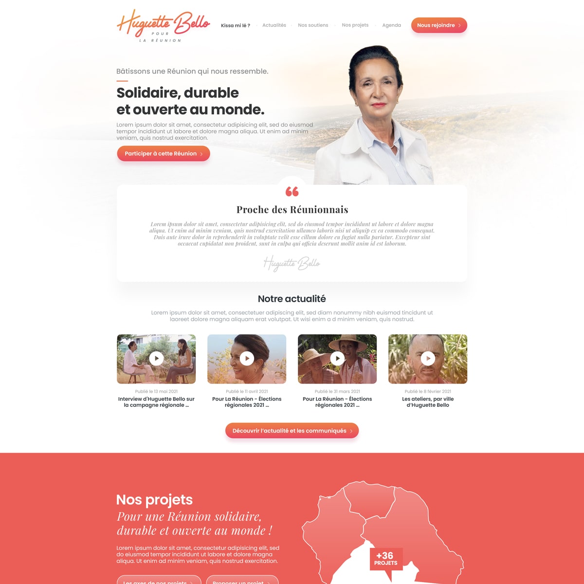 Site internet de Huguette Bello